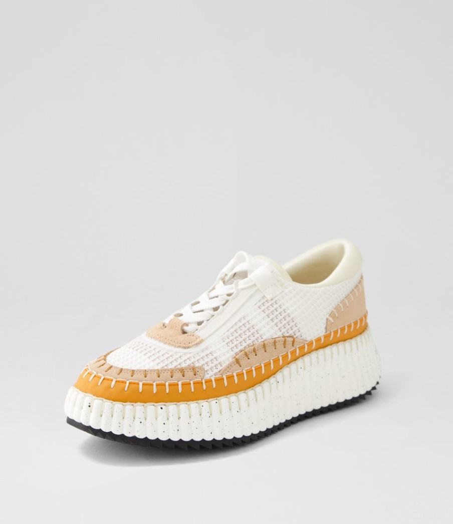 DJANGO & JULIETTE Copen Orange Multi Sneakers | Wedges