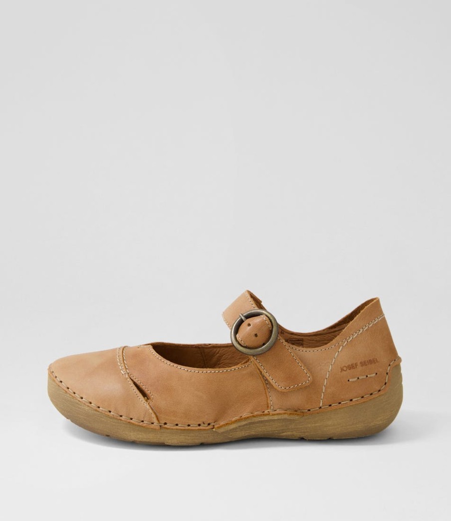 JOSEF SEIBEL Fergey 80 Cognac Leather Mary Janes | Comfort