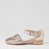 DJANGO & JULIETTE Averate Platino Leather Flat Shoes | Flats