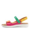 ZIERA Benji Xw Bright Multi Leather Sandals | Wedges