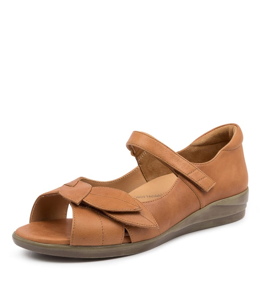 ZIERA Disco W Tan Leather | Comfort