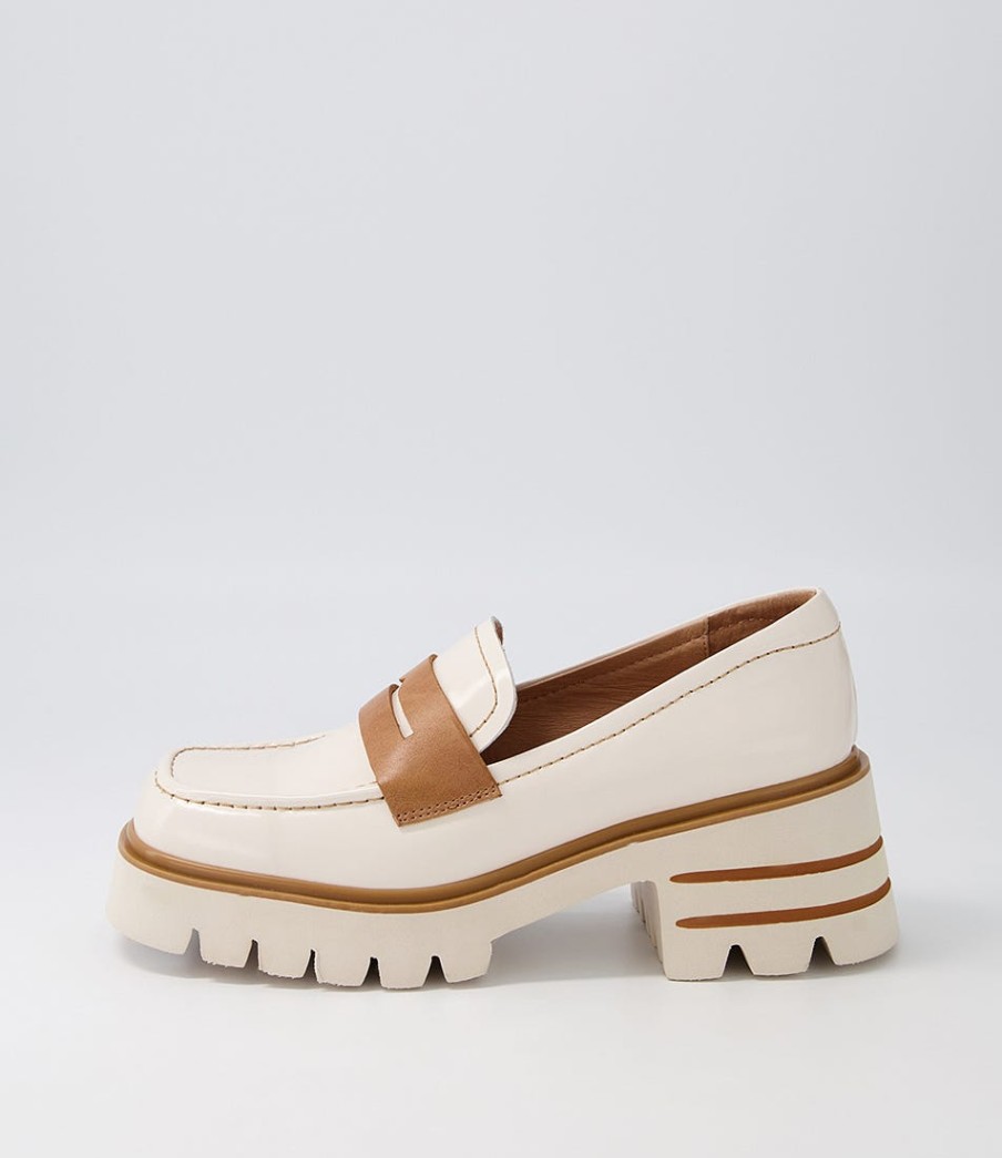 DJANGO & JULIETTE Beltomas Vanilla Box Tan Leather Heels | Heels