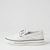 DJANGO & JULIETTE Yinnit White Black Leather Sneakers | Sneakers