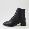 DJANGO & JULIETTE Nocal Black Leather Lace Up Boots | Boots