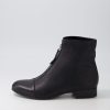 DJANGO & JULIETTE Funda Black Leather Ankle Boots | Boots