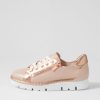 TOP END Elos Dusty Pink Pale Rose Gold Leather Sneakers | Sneakers