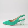 DJANGO & JULIETTE Hinnis Light Emerald Suede Heels | Heels