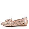 ZIERA Cambe Xf Pale Rose Gold Leather Loafers | Loafers