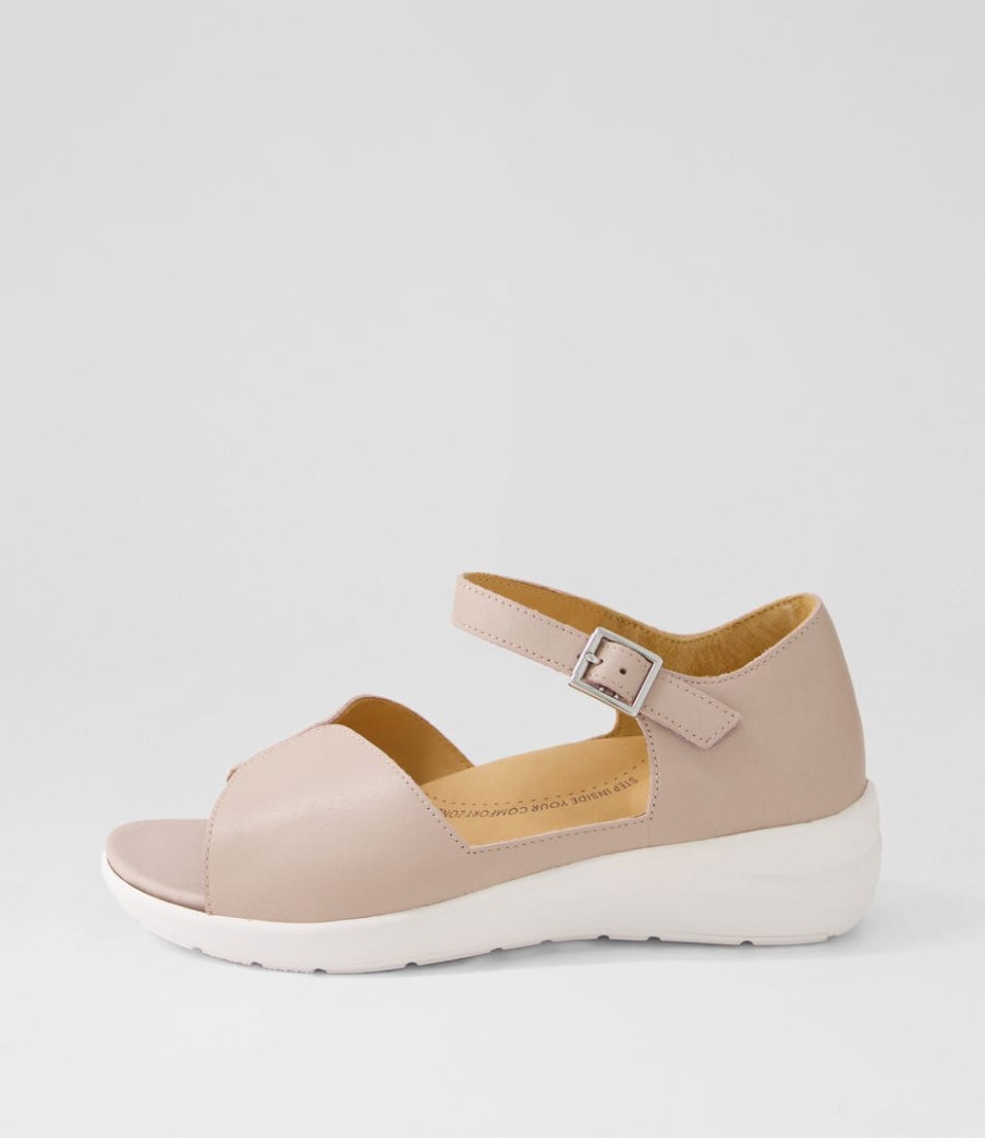 ZIERA Nemons Xw Seashell Leather Sandals | Heels