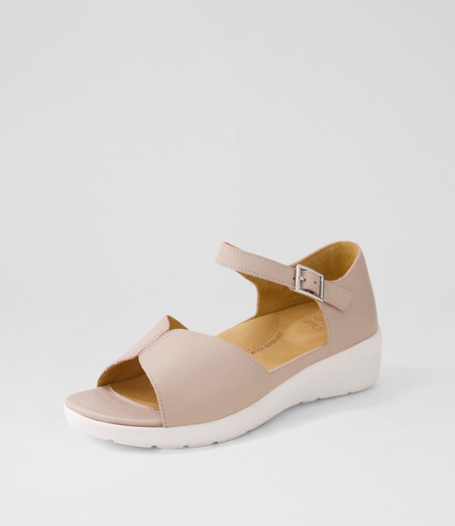 ZIERA Nemons Xw Seashell Leather Sandals | Heels