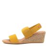 DJANGO & JULIETTE Bloomy Dj Yellow Tan Elastic Leather | Espadrilles