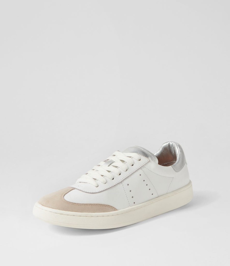 DJANGO & JULIETTE Mysti White Silver Multi Sneakers | Sneakers