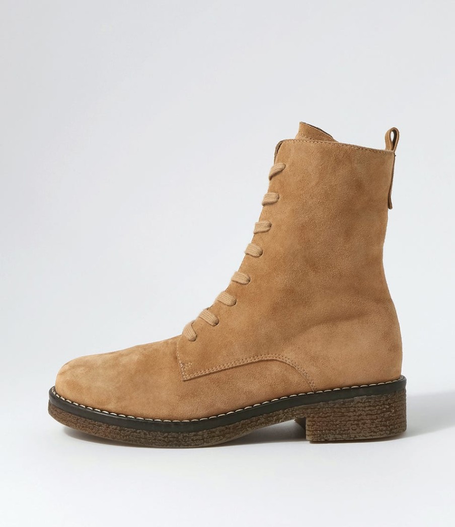 DJANGO & JULIETTE Gipsiee Nutmeg Suede Ankle Boots | Boots