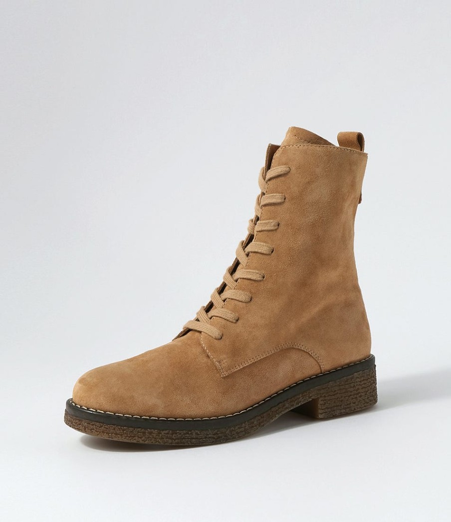 DJANGO & JULIETTE Gipsiee Nutmeg Suede Ankle Boots | Boots