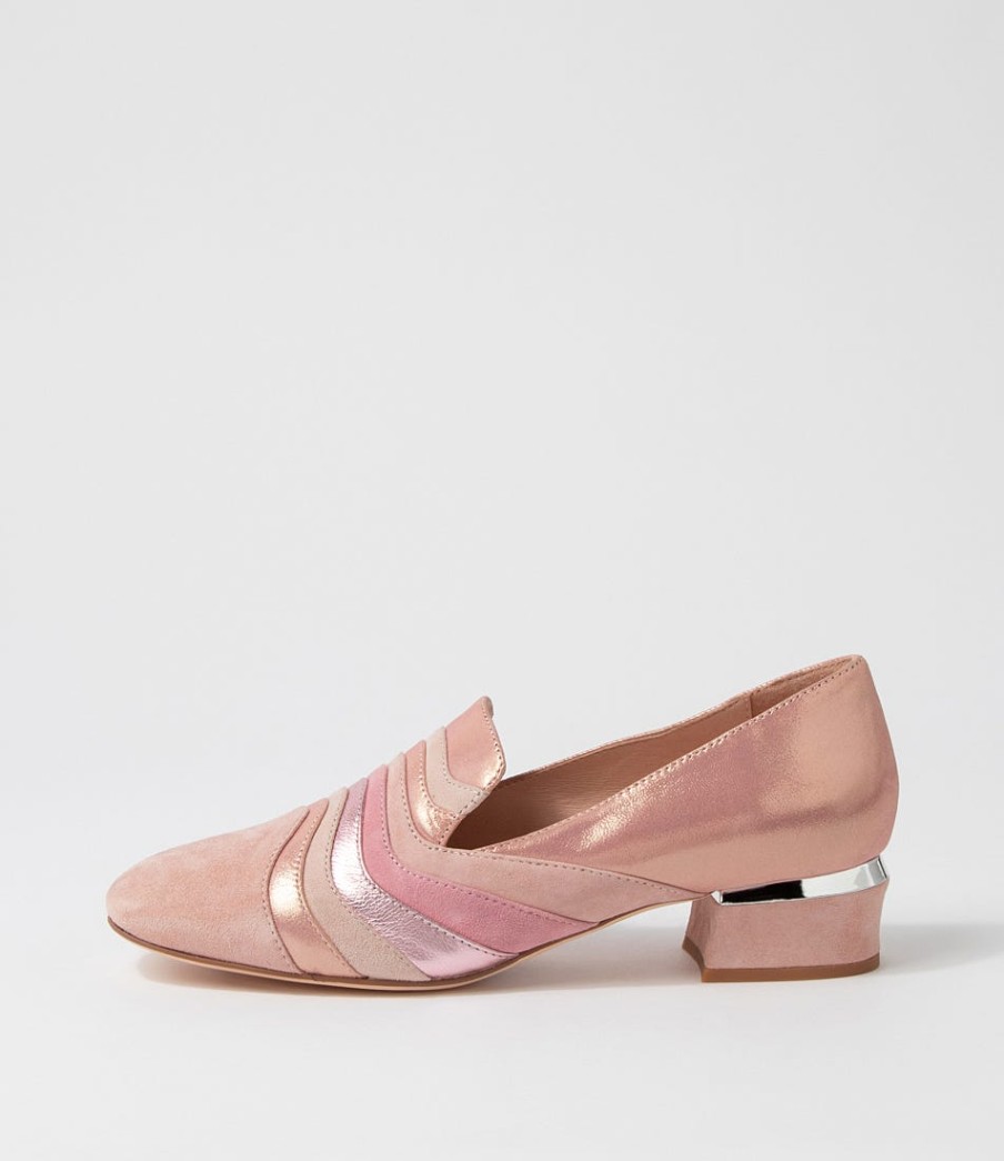 DJANGO & JULIETTE Gravata Pink Mix Heels | Loafers