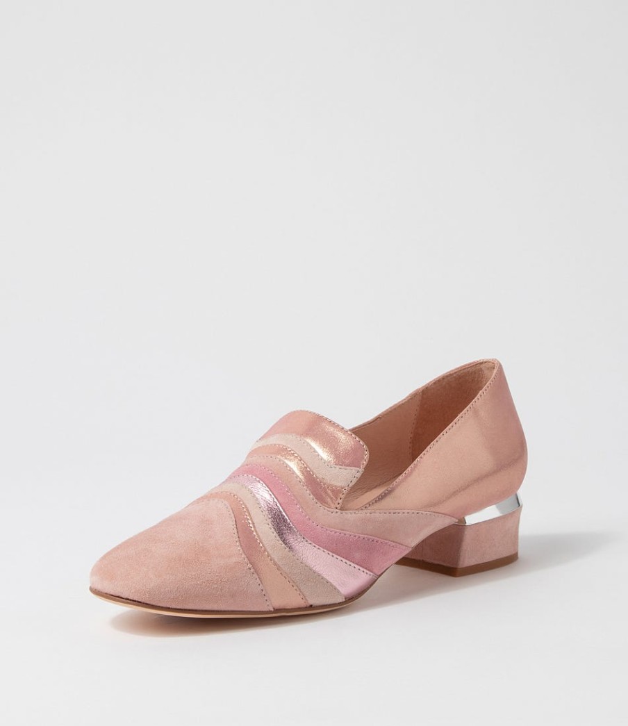 DJANGO & JULIETTE Gravata Pink Mix Heels | Loafers