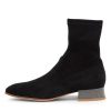 DJANGO & JULIETTE Klutch Black Pewter Microsuede Ankle Boots | Boots