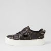 DJANGO & JULIETTE Shedd Black White Leather Sneakers | Sneakers