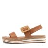 DJANGO & JULIETTE Antons Dark Tan Leather Espadrilles | Espadrilles