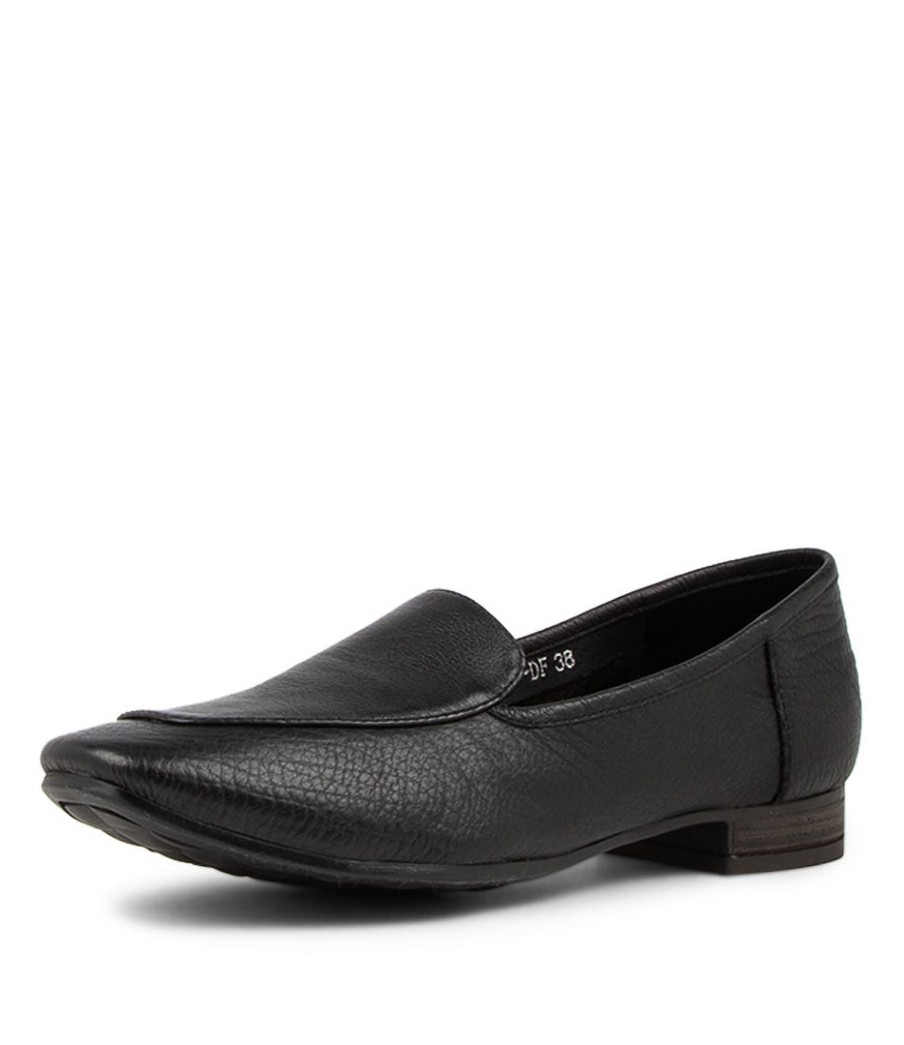 DIANA FERRARI Temimie Black Leather Loafers | Loafers