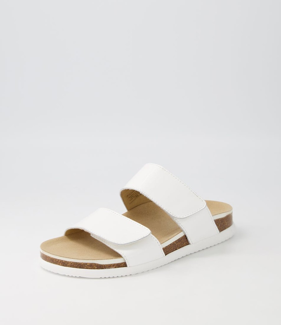 ARA Sylt 04 White Leather Slides | Comfort