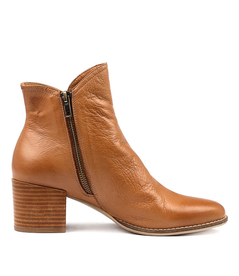 DJANGO & JULIETTE Mockas Dk Tan Leather | Boots