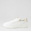 ARA Roma 1 White Platinum Leather Sneakers | Comfort