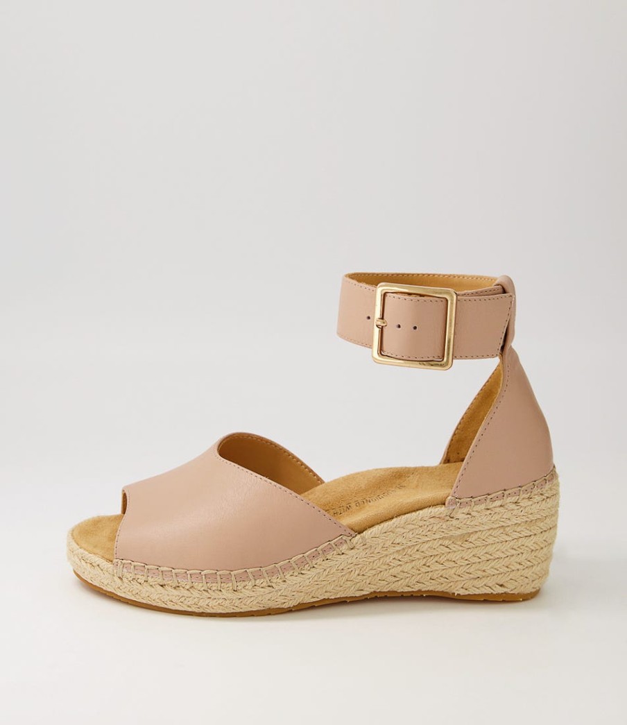 ZIERA Koen Xw Blush Leather Espadrilles | Espadrilles