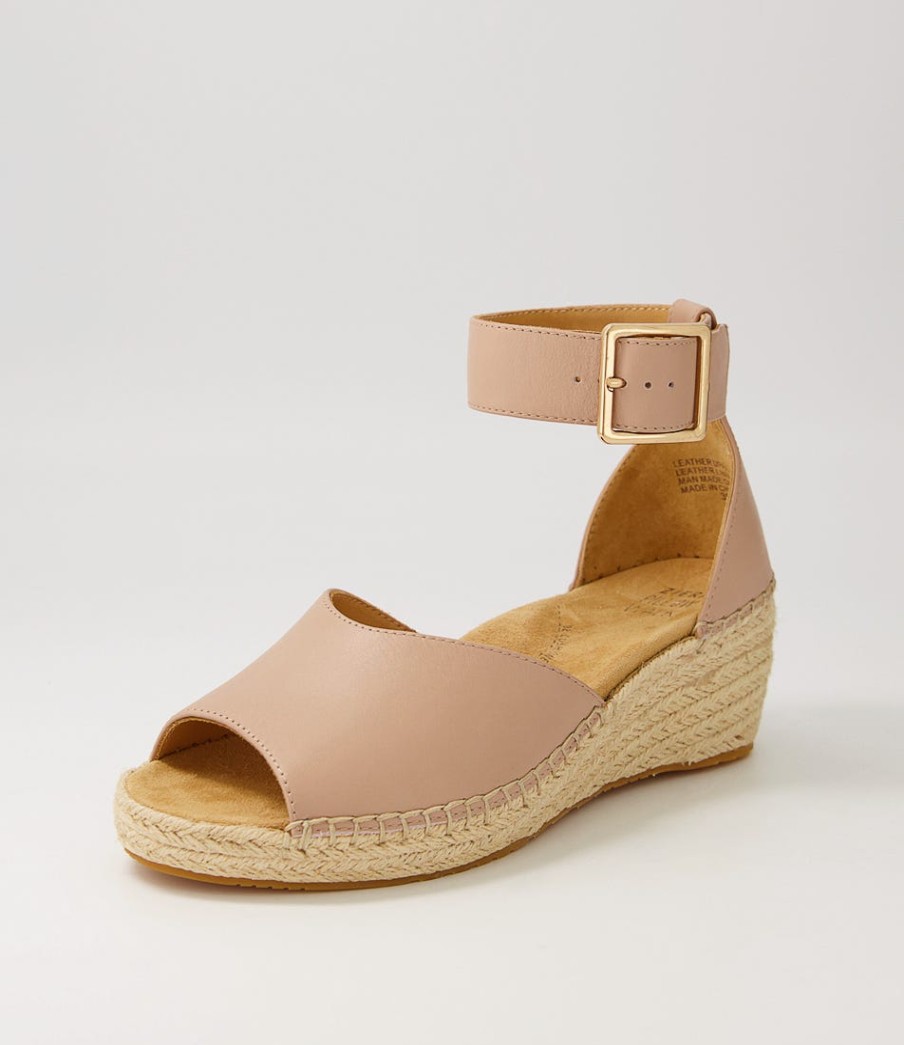 ZIERA Koen Xw Blush Leather Espadrilles | Espadrilles