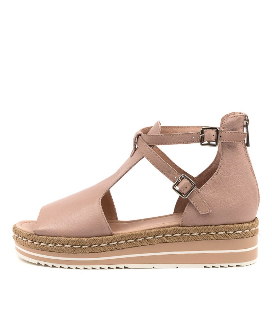 DJANGO & JULIETTE Alexys Dj Rose Leather | Espadrilles