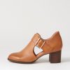 DJANGO & JULIETTE Sanfort New Tan Choc Leather Heels | Heels