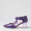 DJANGO & JULIETTE Happie Purple Patent Leather Heels | Heels