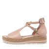 DJANGO & JULIETTE Alexys Lrg Rose Leather | Espadrilles