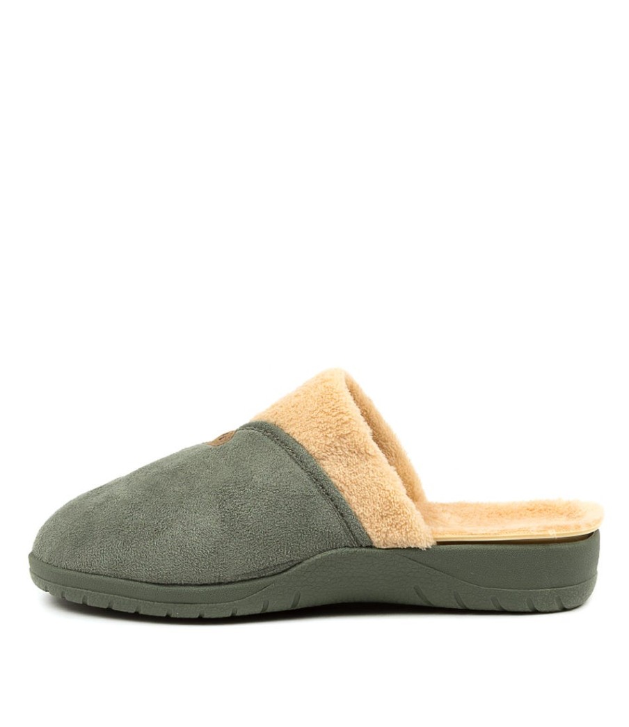 ZIERA Comfy W Sage Slippers | Comfort