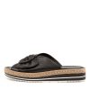 DJANGO & JULIETTE Arturo Lrg Black Leather | Espadrilles