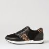 GABOR Madison Black Leather Sneakers | Comfort