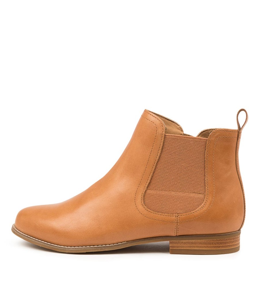 ZIERA Talia Xf Tan Leather Ankle Boots | Boots