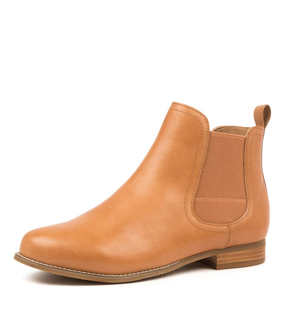 ZIERA Talia Xf Tan Leather Ankle Boots | Boots