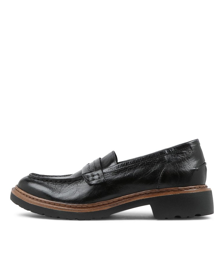 DJANGO & JULIETTE Benicio Black Leather Loafers | Loafers