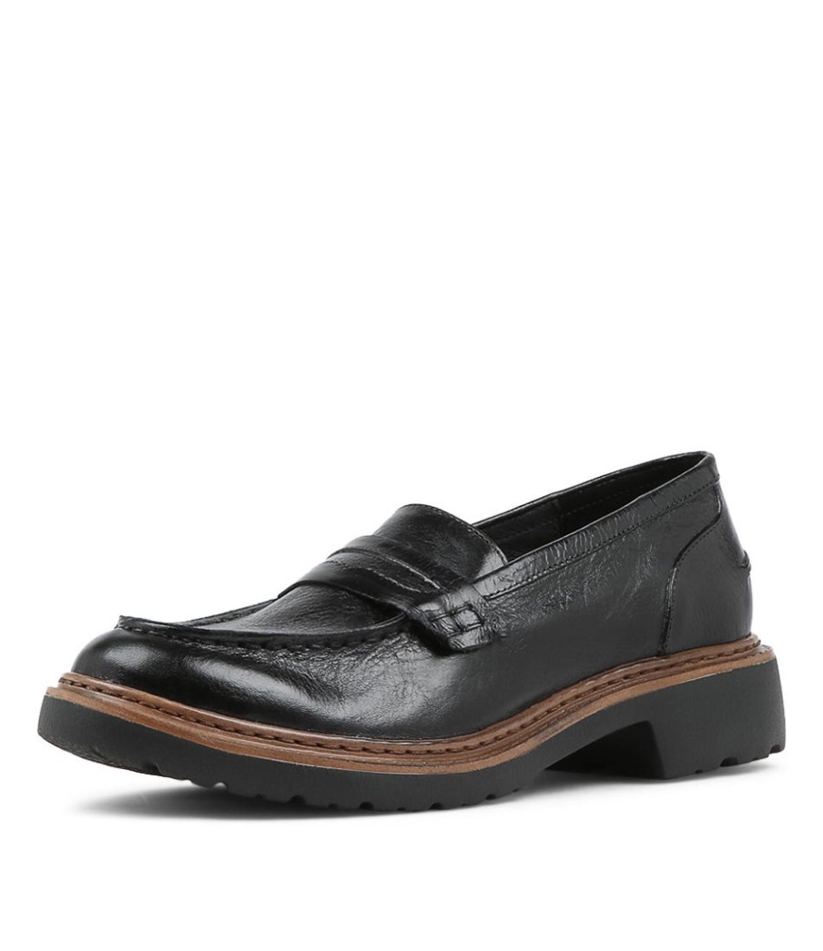 DJANGO & JULIETTE Benicio Black Leather Loafers | Loafers