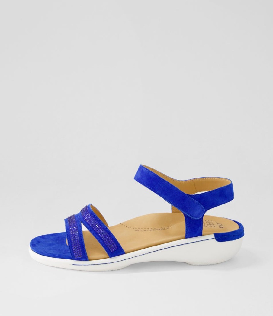 ZIERA Bieda W Cobalt Jewels Suede Sandals | Sandals