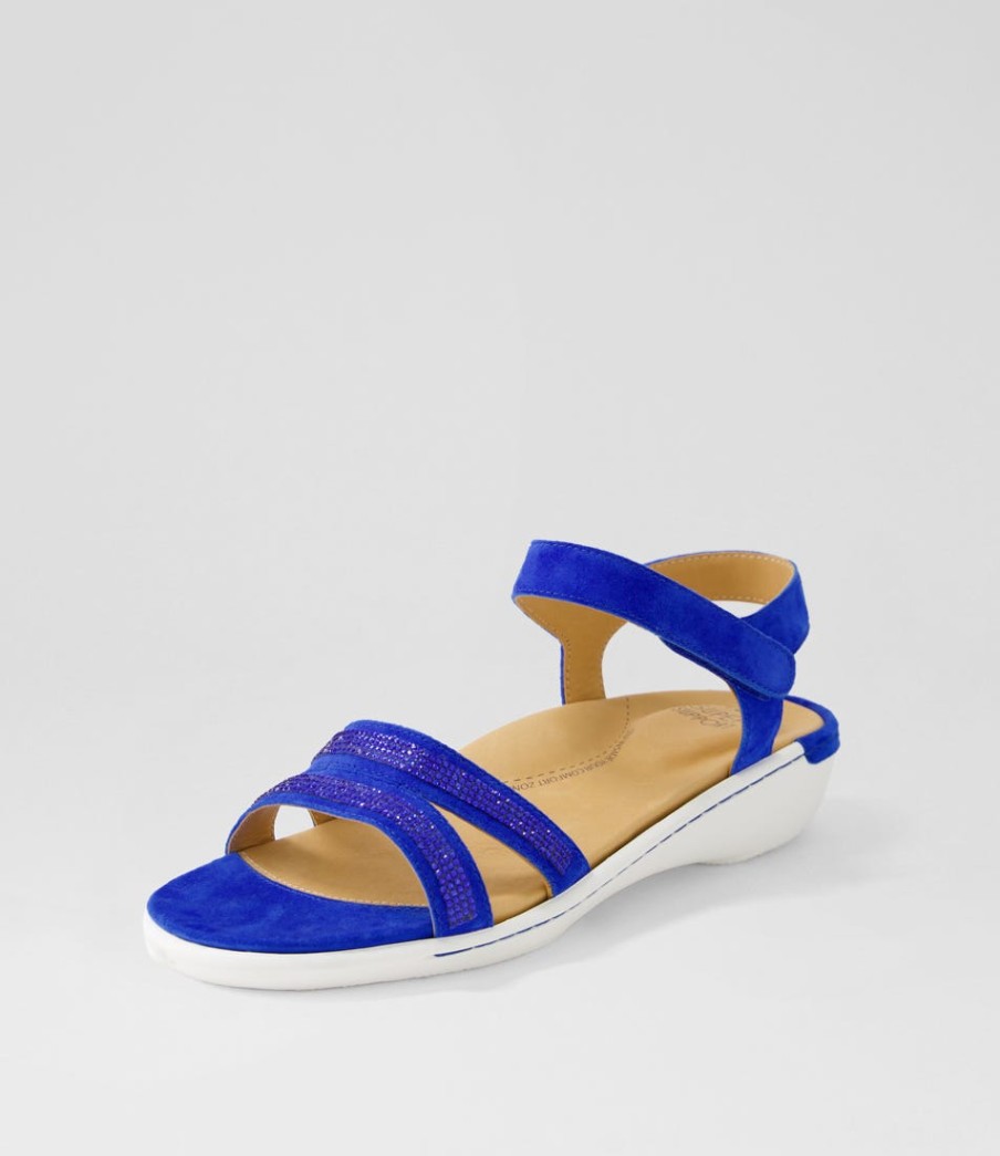 ZIERA Bieda W Cobalt Jewels Suede Sandals | Sandals