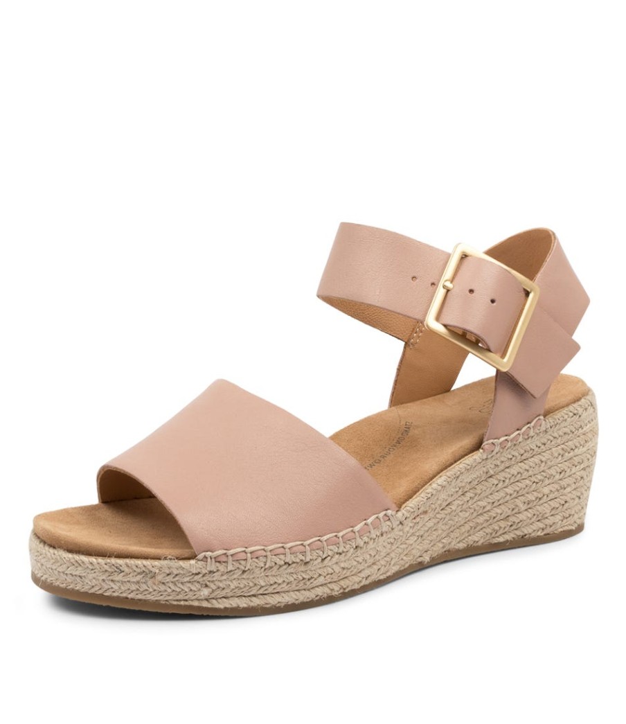 ZIERA Kraig Xw Blush Leather | Espadrilles