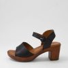 DIANA FERRARI Blaide Black Natural Leather Sandals | Heels