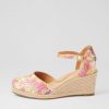 ZIERA Autumn W Multi Palms Leather Wedges | Espadrilles