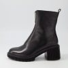 DJANGO & JULIETTE Zosia Black Leather Ankle Boots | Boots