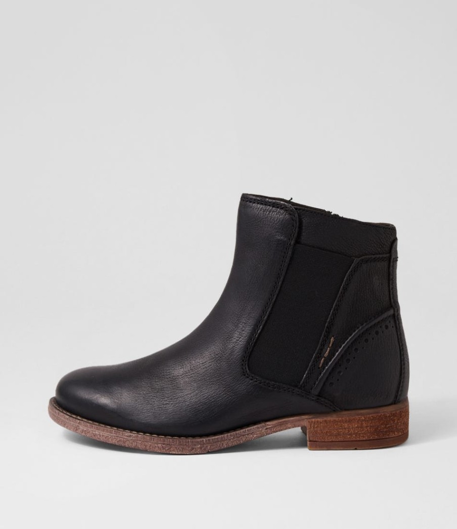 JOSEF SEIBEL Sienna 35 Black Leather Chelsea Boots | Boots