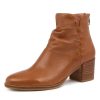 DJANGO & JULIETTE Millie Dk Tan Leather | Boots