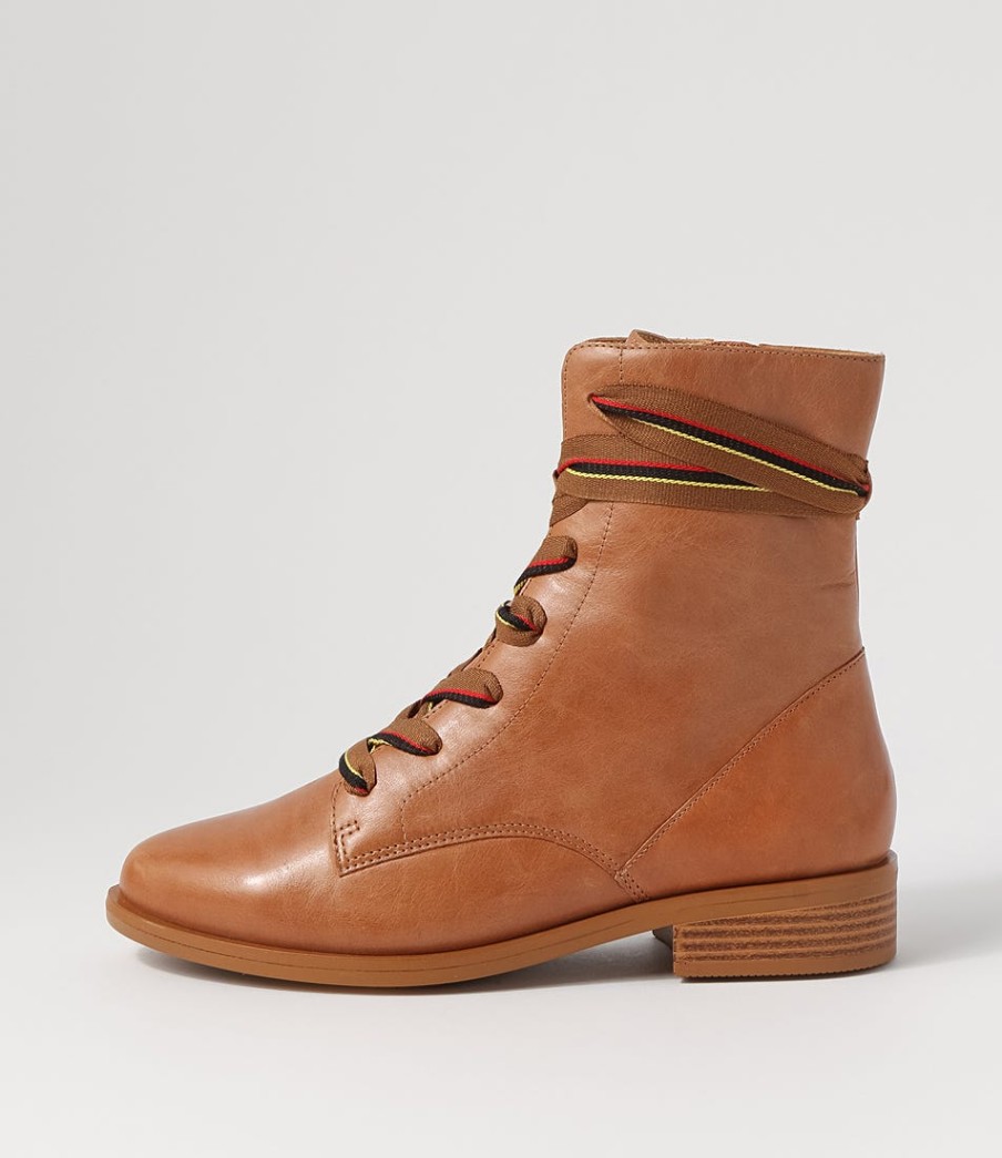 ZIERA Sherril Xf Tan Leather Ankle Boots | Boots