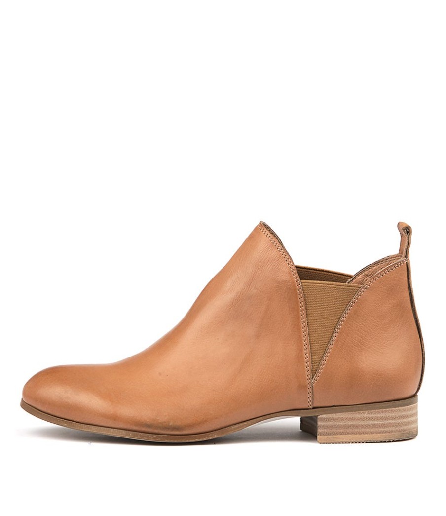 DJANGO & JULIETTE Foe Dk Tan Leather | Boots